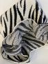 Zebra Stripe Pattern Crochet Bag