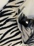 Zebra Stripe Pattern Crochet Bag