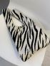 Zebra Stripe Pattern Crochet Bag