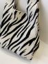 Zebra Stripe Pattern Crochet Bag