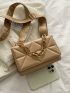 Mini Minimalist Quilted Chain Flap Square Bag