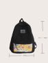 Cartoon Graphic Knot Decor Backpack