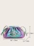 Ombre Pattern Ruched Bag