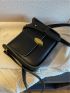 Metal Decor Flap Square Bag