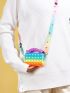 Mini Colorblock Pop It Square Bag