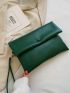 Snap Button Flap Square Bag