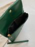 Snap Button Flap Square Bag