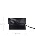 Snap Button Flap Square Bag