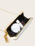 Metallic Tassel Detail Chain Evening Bag