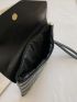 Quilted Flap Square Bag
