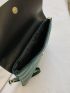 Quilted Flap Square Bag