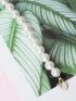 Faux Pearl Decor Bag Strap