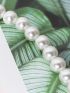 Faux Pearl Decor Bag Strap