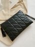 Quilted Tassel Decor Square Bag