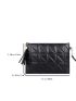 Quilted Tassel Decor Square Bag