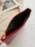 Croc Embossed Clutch Bag