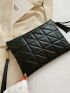 Quilted Tassel Decor Square Bag