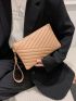 Quilted Square Bag With Wristlet
