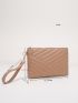Quilted Square Bag With Wristlet