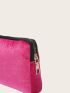 Velvet Floral Graphic Square Bag