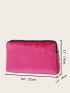 Velvet Floral Graphic Square Bag