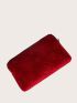Velvet Floral Graphic Square Bag