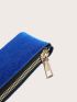 Velvet Floral Graphic Coin Purse