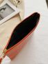 Croc Embossed Wristlet Bag