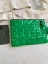 Quilted Artificial Patent Leather Square Bag