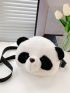 Mini Cartoon Design Fluffy Novelty Bag