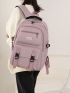 Letter Graphic Large Capacity Functional Backpack