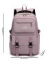 Letter Graphic Large Capacity Functional Backpack