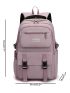 Letter Graphic Large Capacity Functional Backpack