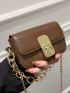 Mini Minimalist Turn-lock Flap Saddle Bag