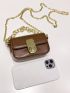 Mini Minimalist Turn-lock Flap Saddle Bag