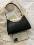 Minimalist Chevron Baguette Bag