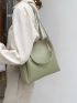 Minimalist Double Handle Bucket Bag