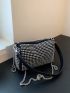 Mini Rhinestone Decor Chain Bucket Bag