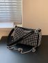 Mini Rhinestone Decor Chain Bucket Bag