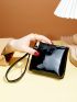 Minimalist Artificial Patent Leather Coin Purse