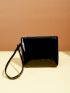 Minimalist Artificial Patent Leather Coin Purse
