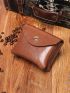 Snap Button Flap Coin Purse