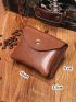 Snap Button Flap Coin Purse
