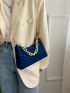 Chevron Chain Baguette Bag