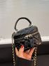 Mini Quilted Chain Bucket Bag