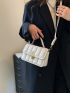 Mini Minimalist Textured Flap Square Bag