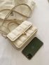 Mini Minimalist Textured Flap Square Bag