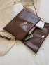 Minimalist Flap Clutch Bag