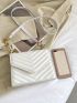 Mini Quilted Pattern Flap Square Bag