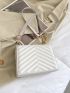 Mini Quilted Pattern Flap Square Bag